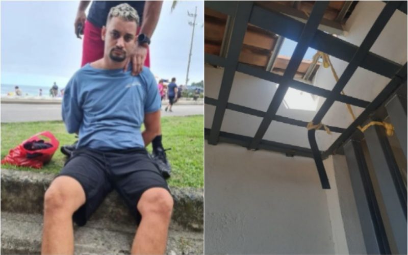 Detento que fugiu por buraco no telhado de presídio é recapturado enquanto passeava em praia do Rio de Janeiro, diz Polícia Penal