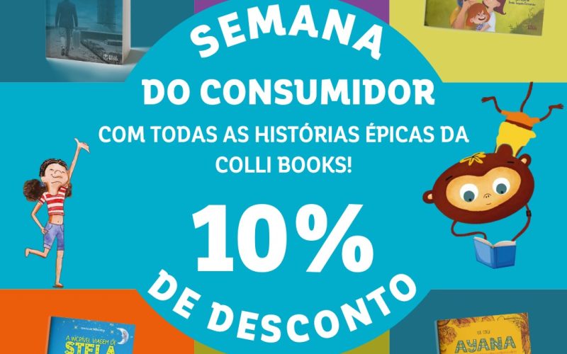 Colli Books lança campanha especial para o Dia do Consumidor com 10% de desconto em todo o acervo literário